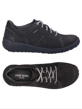 Josef Seibel Ruby Waterproof Sneaker Shoes Size 8.5 39 Titan Nubuck Leather NEW